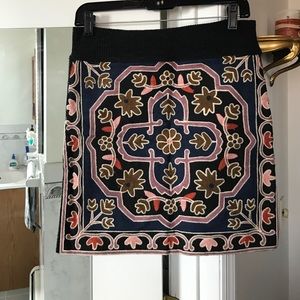 Zara multi-texture skirt